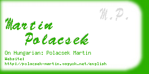 martin polacsek business card